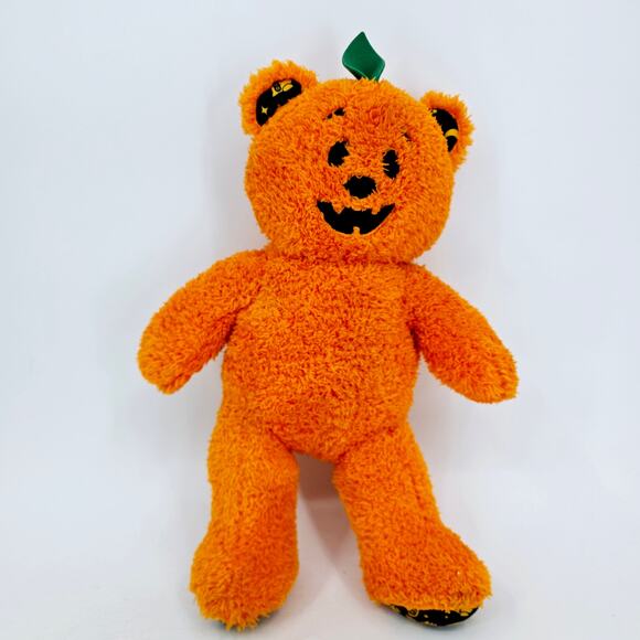 Build A Bear Orange Pumpkin Bear Glow Light Up Halloween 17” Plush WORKING - Picture 2 of 13
